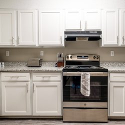 kitchen model unit at 100 Inverness Apartments in Birmingham, AL