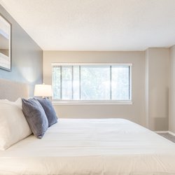 bedroom model unit at 100 Inverness Apartments in Birmingham, AL