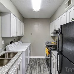 kitchen model unit at 100 Inverness Apartments in Birmingham, AL