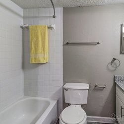 bathroom model unit at 100 Inverness Apartments in Birmingham, AL