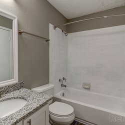 bathroom model unit at 100 Inverness Apartments in Birmingham, AL
